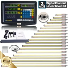 3Axis Digital Readout Linear Scale DRO Display 5um for Bridgeport Mill Lathe CNC