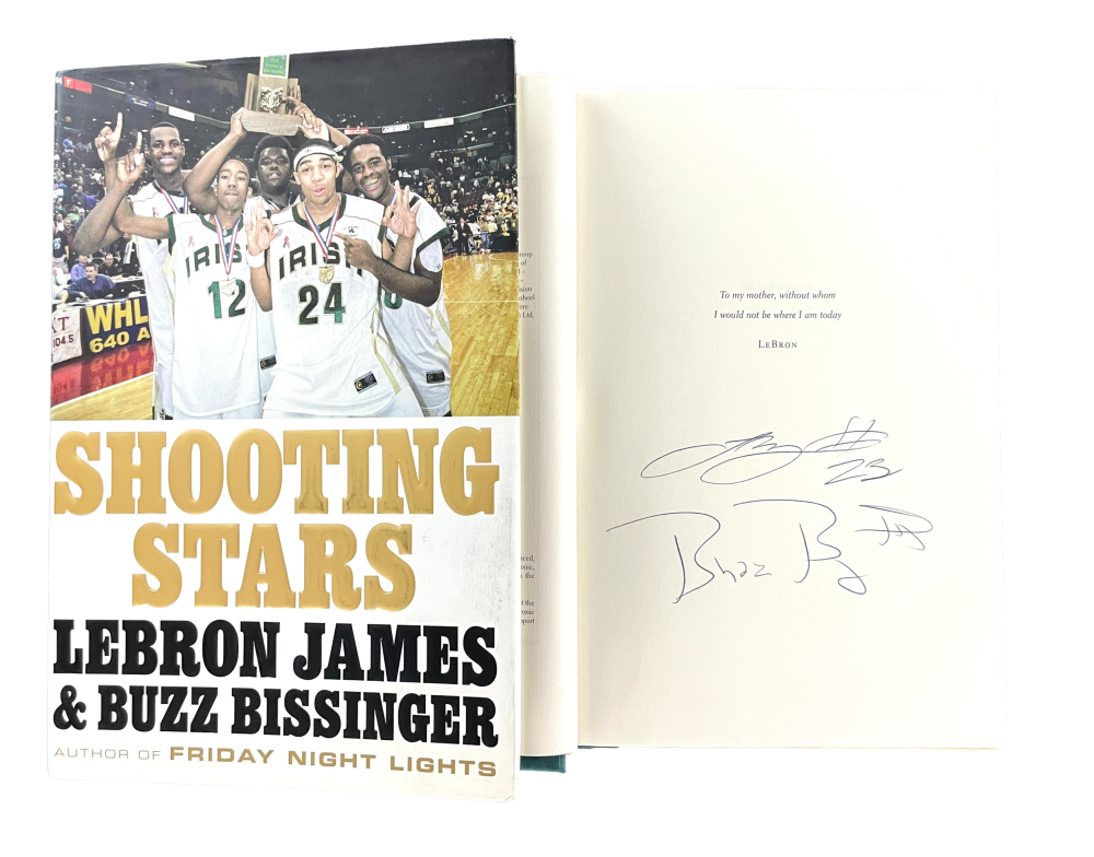 lebron james signed book