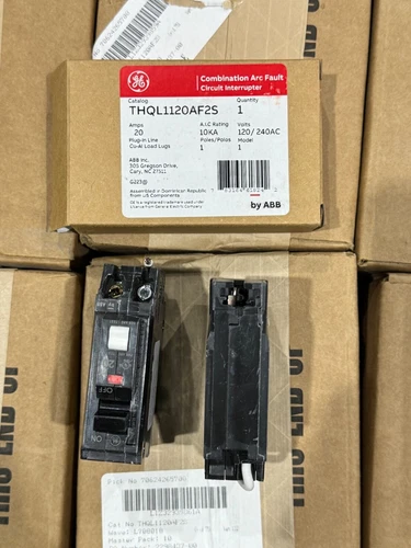 NEW GE THQL THQL1120AF2S 1 POLE 20 AMP ARC FAULT CIRCUIT BREAKER