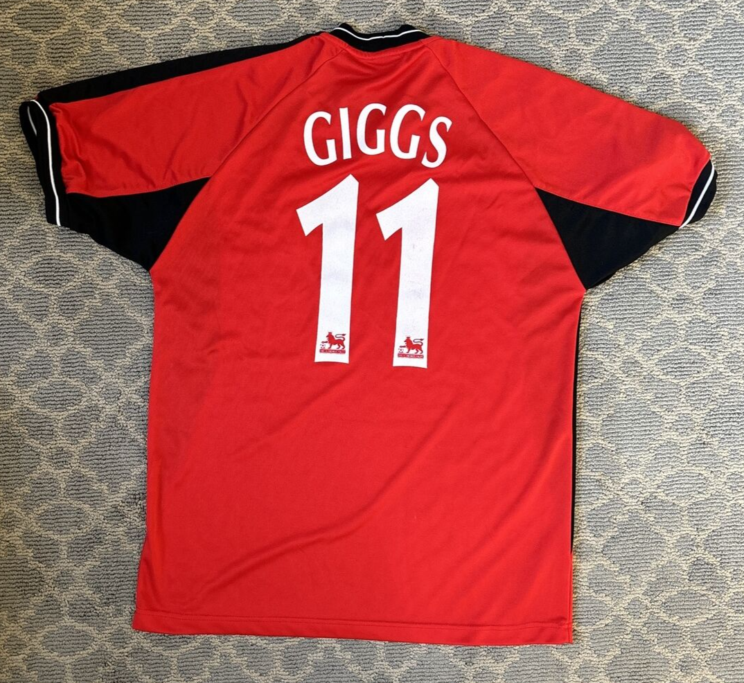マンチェスターユナイテッド　99/00 タオル地ユニ　#11 GIGGS MANCHESTER UNITED 2011/2012 HOME FOOTBALL JERSEY SHIRT NIKE