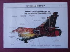 1987 DOCUMENT PUB SNECMA DASSAULT MIRAGE 2000 FIGHTER AIRCRAFT