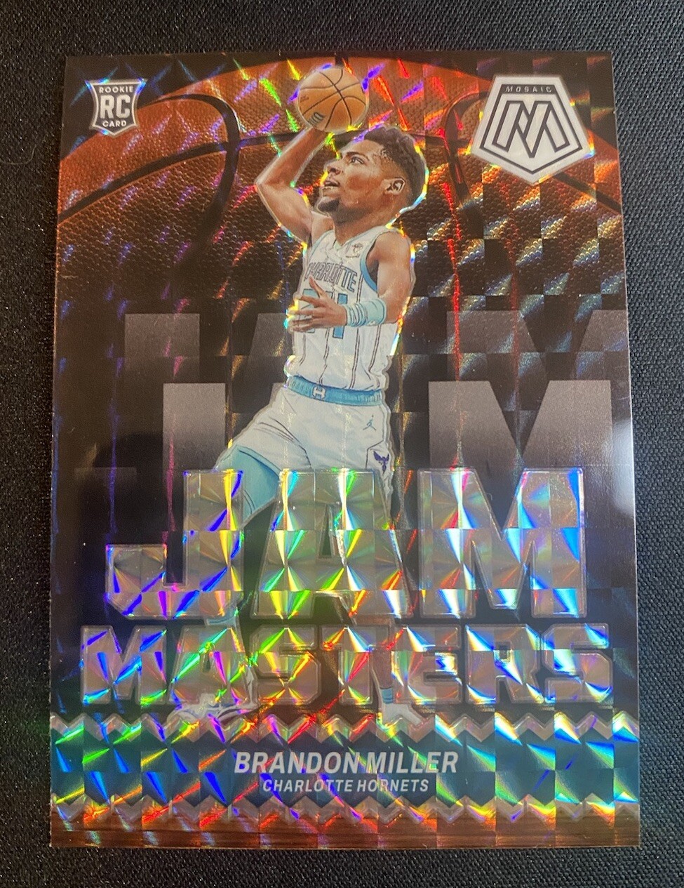 2023-24 Panini Mosaic Brandon Miller Jam Masters Silver Mosaic Prizm #1 Rookie