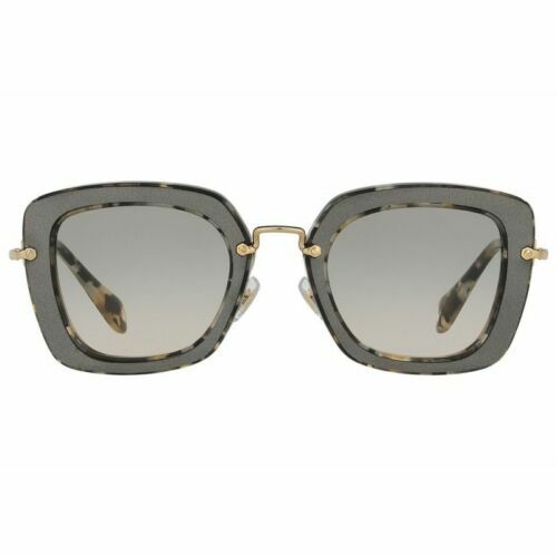 Miu Miu SMU11Z Regard Sunglasses Beige tortoise/Dark Gray  display picture 1