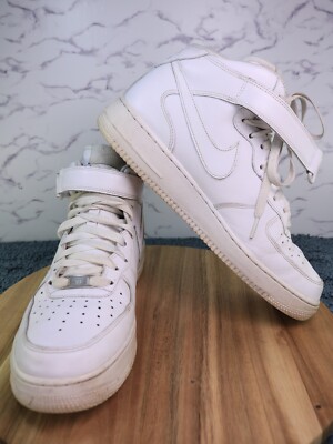 Nike Air Force 1 Mid 07 Triple White Sneakers Shoes 315123-111