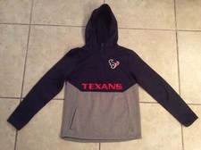 HOUSTON TEXANS NFL TEAM APPAREL YOUTH MEDIUM PULLOVER HOODIE