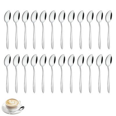 24er Set Kaffeelöffel Edelstahl 145 cm Espressolöffel Cu...