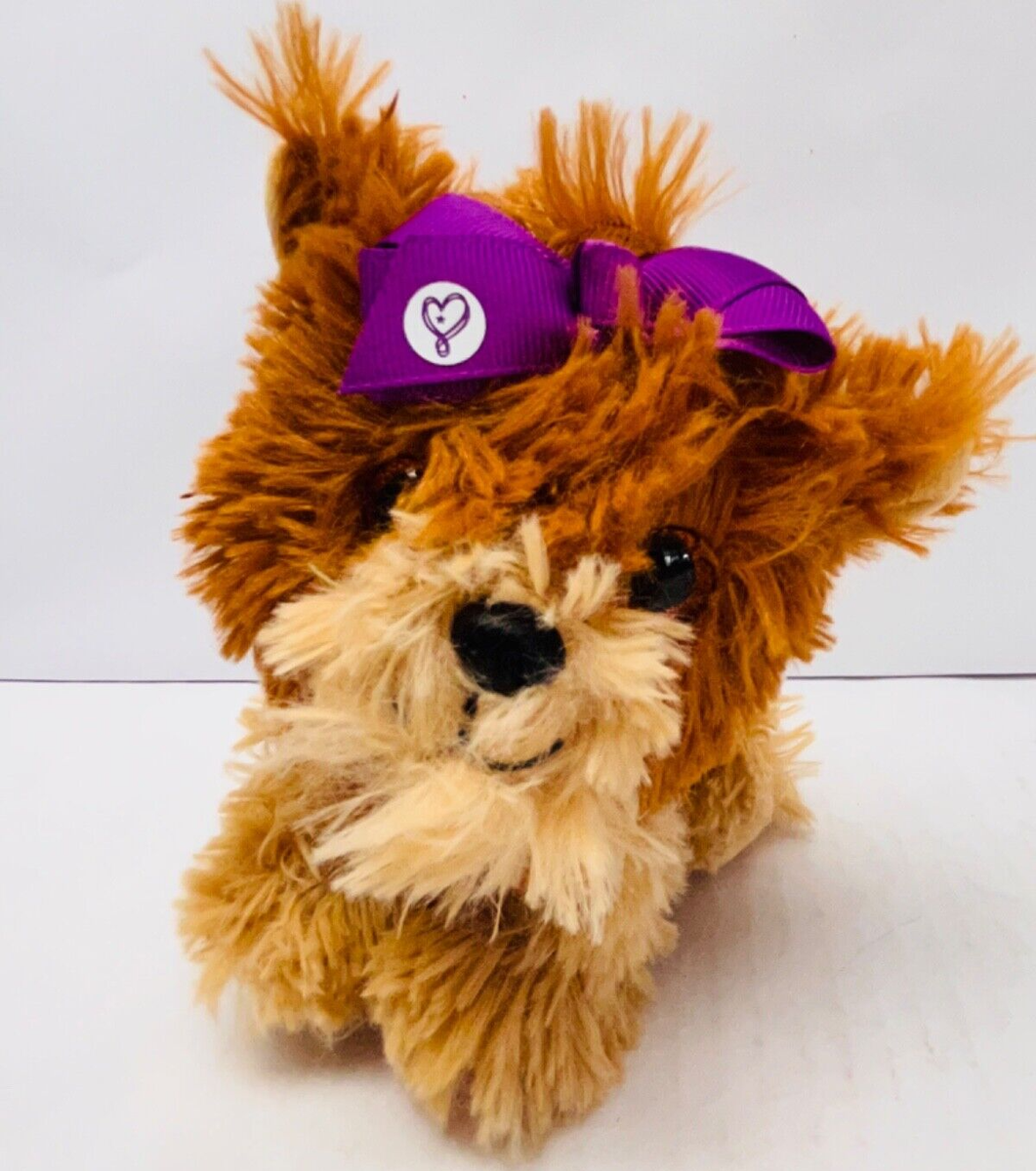 JoJo Siwa BowBow Plush Puppy Dog Nickelodeon Brown Yorkie w/ Bow BIN 38