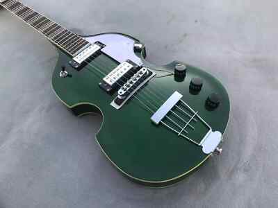Factory Customized Hofner HI-459-PE-GR Ignition Violin Guitar GreenProfessional