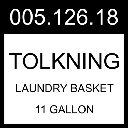 IKEA TOLKNING Laundry Basket Handmade Willow 11 gallon 005.126.18
