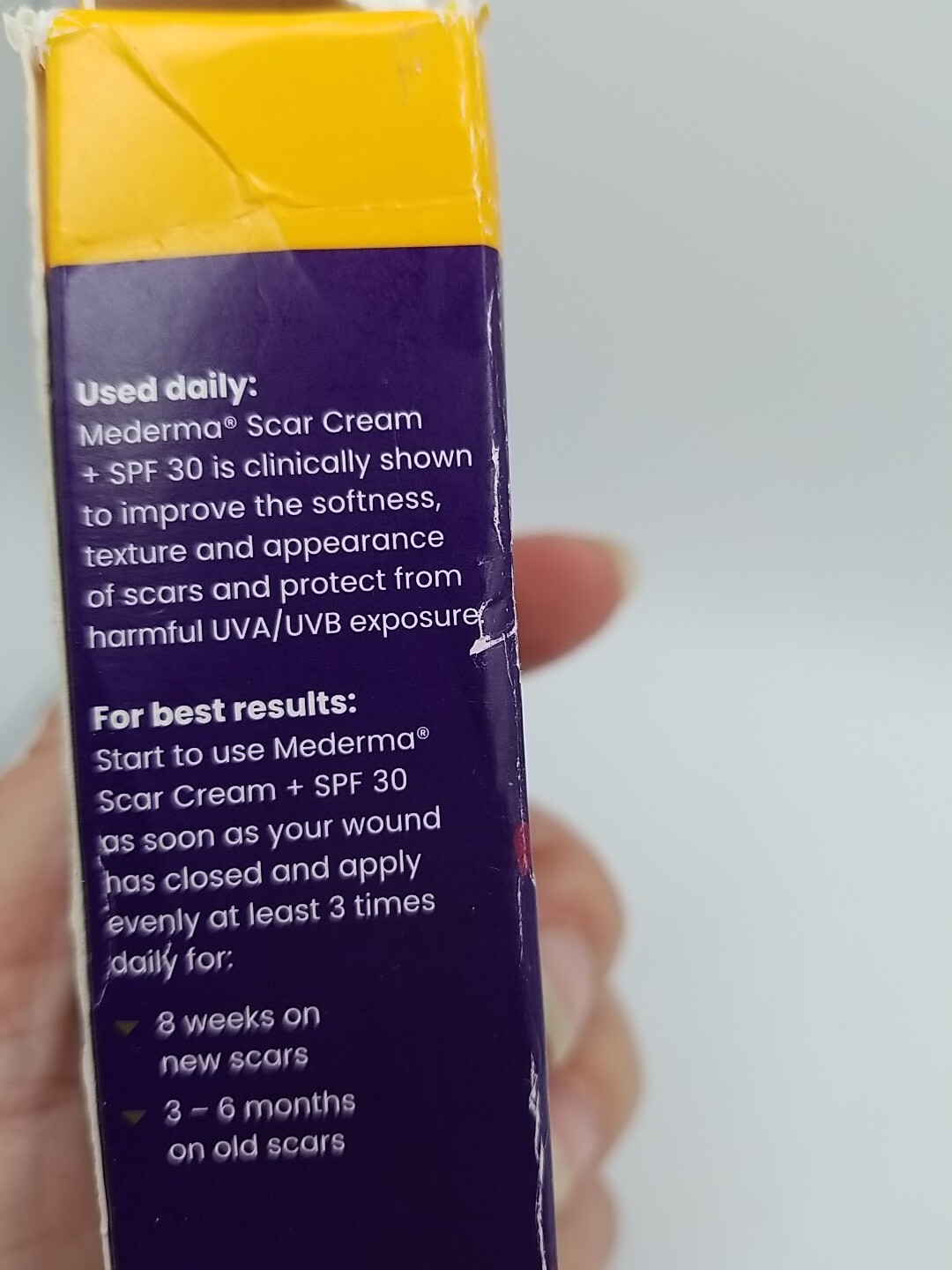 Mederma SPF 30 Scar Cream 0.7oz 810000318063 eBay