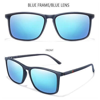 Stylische Sonnenbrille Blau Matt Gläser dark Italy Cool 5415 BBS