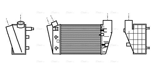 AIA4188 AVA Intercooler FIT AUDI A4 B6 (2001) A4 2.5 TDI