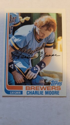 1982 TOPPS CHARLIE MOORE #308 NM - 第 1/1 張圖片