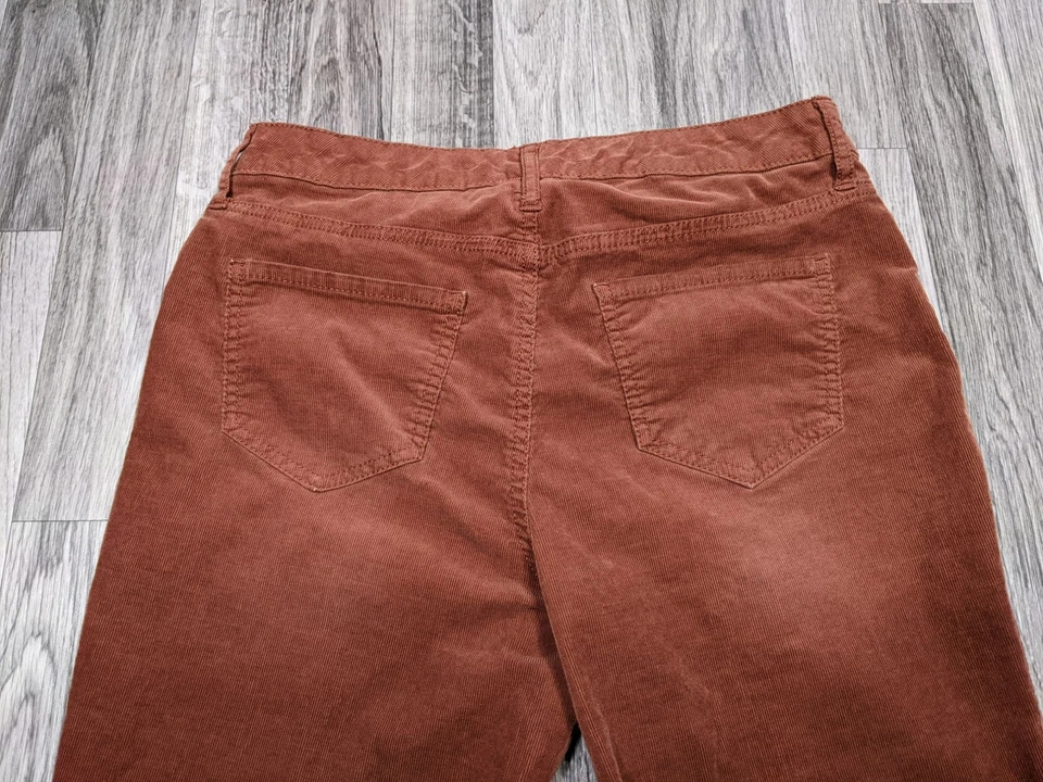 Женские узкие деревенские красные вельветовые брюки Mossimo Supply Co размер 8 высокая талия - Изображение 3 из 4