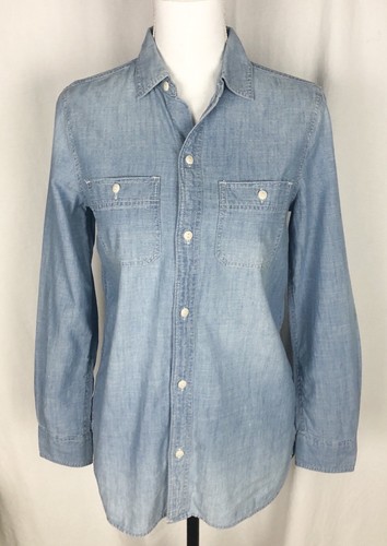 XS Long Sleeve Blue Chambray Button-up 
