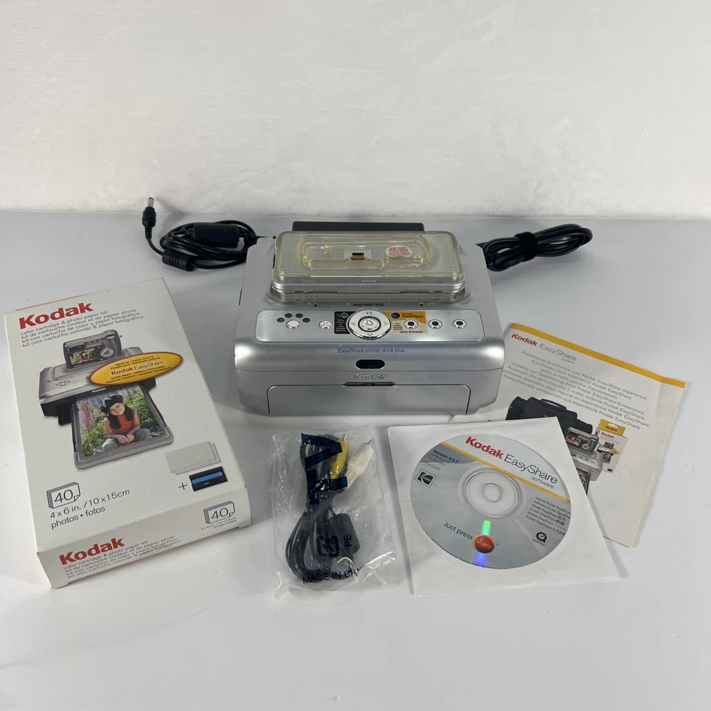 Kodak Easyshare Photo Printer Digital Camera Dock Plus With Cables NO CAMERA