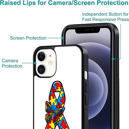 Fitted Case Skin proud autism mom awareness For iPhone SE XS XR Max 5 6 7 8 Plus - Picture 18 of 25