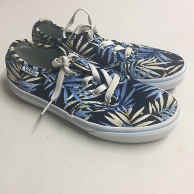 Vans Off The Wall Tropical Palm Blue,Black Sneakers Skater Shoes
