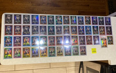 2023 Complete Rainbow Justin Fields Prizm Football Lot (52) Total