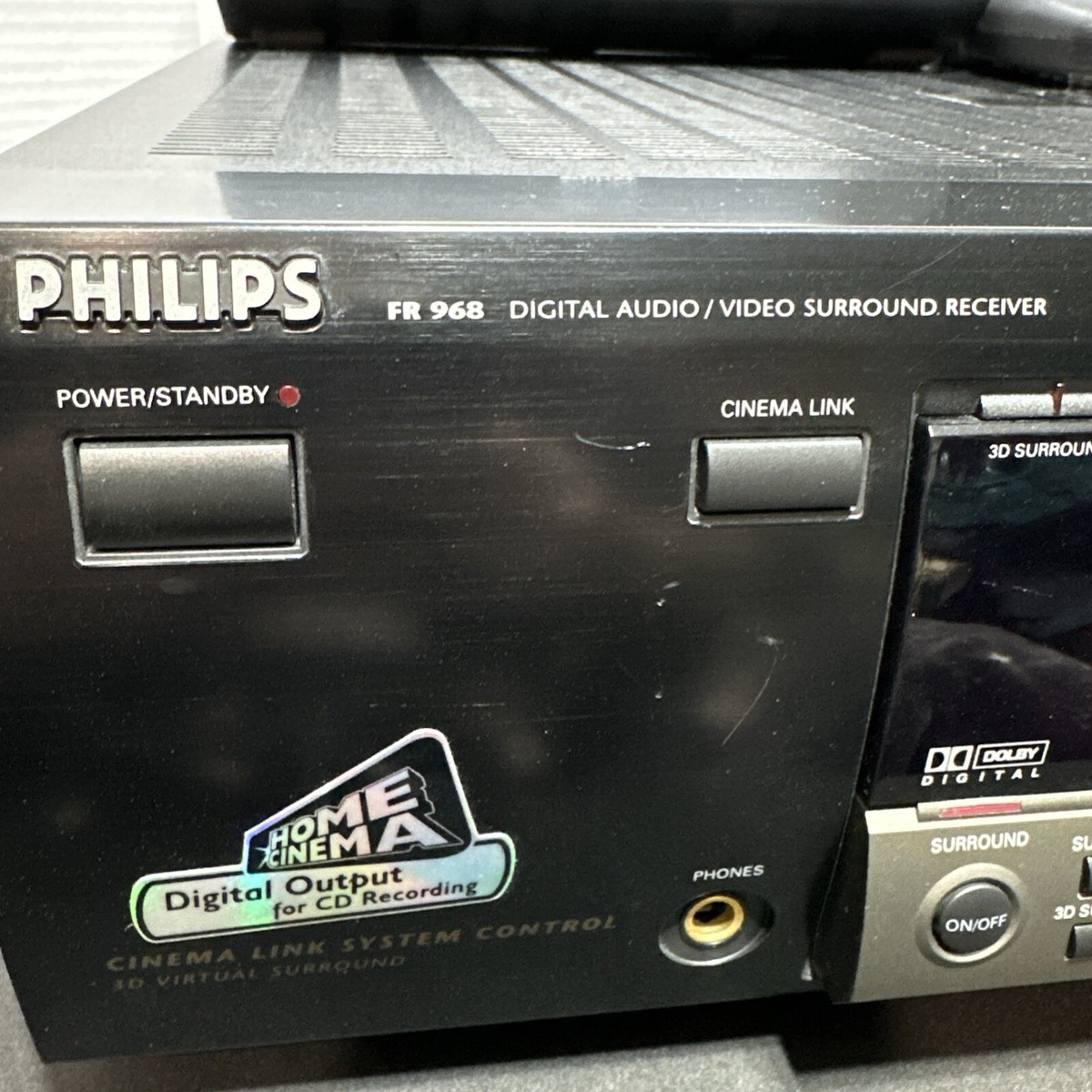 Philips FR968 Receiver Digital Audio/Video Surround WORKS W/ FWB