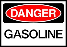 Gasoline Danger OSHA / ANSI LABEL DECAL STICKER