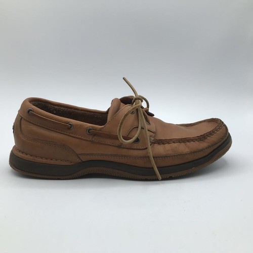 Rockport Mens Boat Shoes Brown Leather 