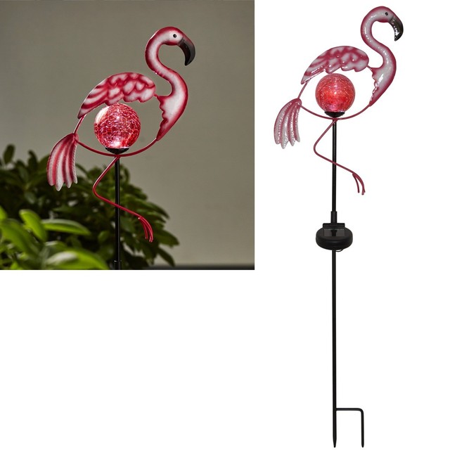 Zonneverlichting Gartenstab Sicily Glas Kugel Tiere Solarstab Solarleuchte Led Solar Garten Deko Tuin En Terras Monokl Online