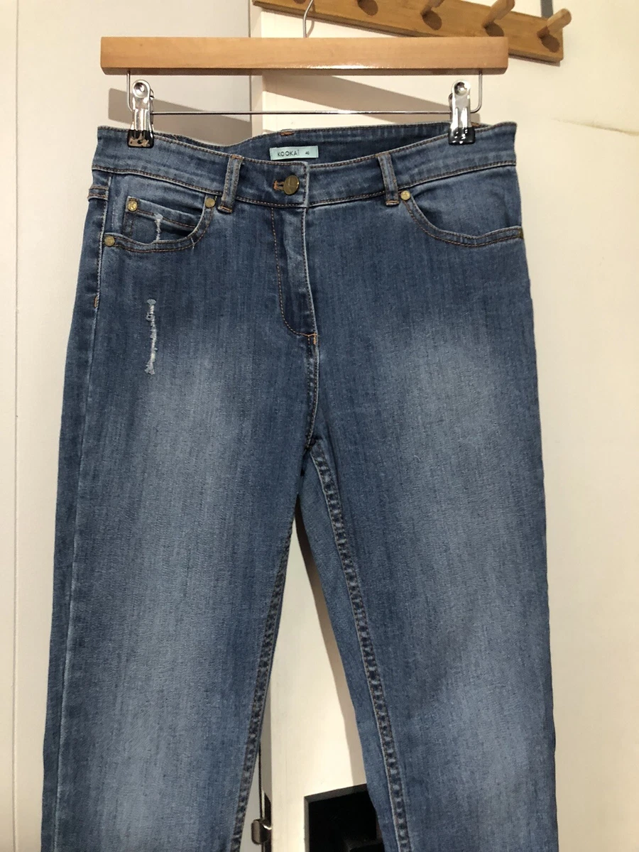Frayed hem ankle grazer deals jeans