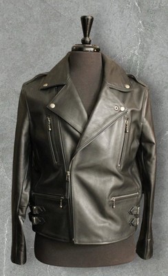 Men s Leather Jacket   Handmade Genuine Leather  Coat