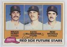 1981 Topps Future Stars Bruce Hurst Keith MacWhorter Reid Nichols Rookie RC 03od