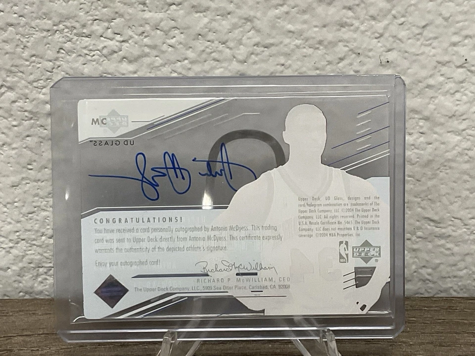 upper deck Antonio McDyess auto focus authentic auto - Image 2 of 2
