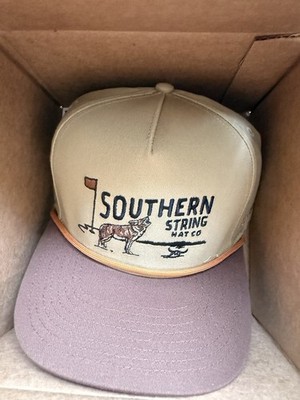 Southern String Hat Co Men's Baseball Cap, Beige/Brown, One Size