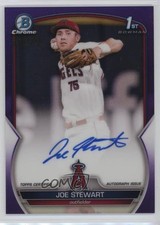 2023 Bowman Chrome Prospect Purple Refractor /250 Joe Stewart #CPA-JST Auto 4z8