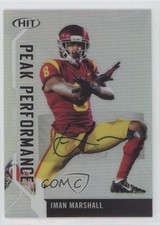 2019 Sage Hit Premier Draft Peak Performance Iman Marshall #PKA-IM Auto 05v0