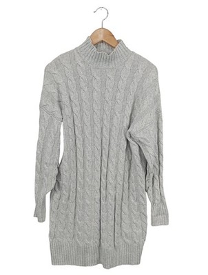 RESERVED Longpullover Damen Pullover Gr. DE 36 hellgrau Casual-Look
