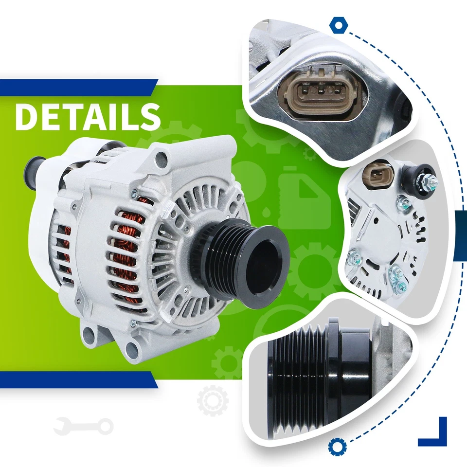 Alternator For Mini Cooper S 2002 2003 2004 2005 2006 2007 2008 1.6L 022233 Foto 2 de 4