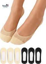 Women'S 6 Pairs No Show Socks Mesh Liner Ultra Low Cut Non Slip Thin Invisible S