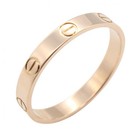 CARTIER Mini Love Ring 18KRG Rose Gold Used Women US SIZE #9,25 #61