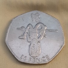 RARE OLD 50p COIN LONDON