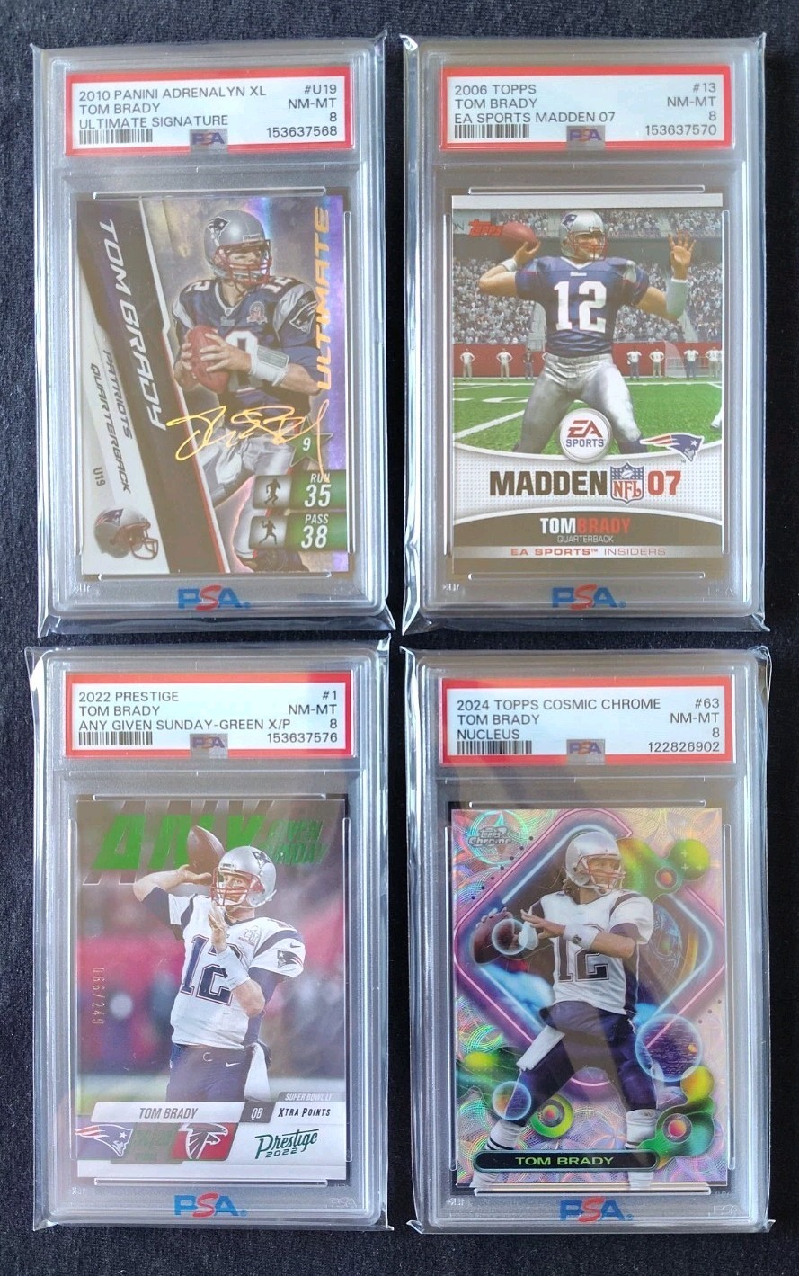 Tom Brady PSA Slab Lot of 4  🔥One Is #ed /249🔥