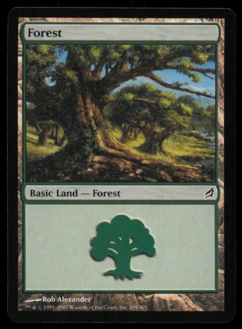 Forest (299) 299 LRW Lorwyn Magic: The Gathering