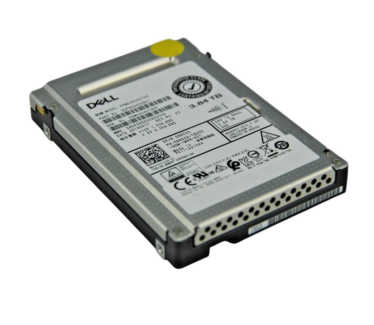 Dell Enterprise 3.84TB SAS 12Gb/s RI 2.5
