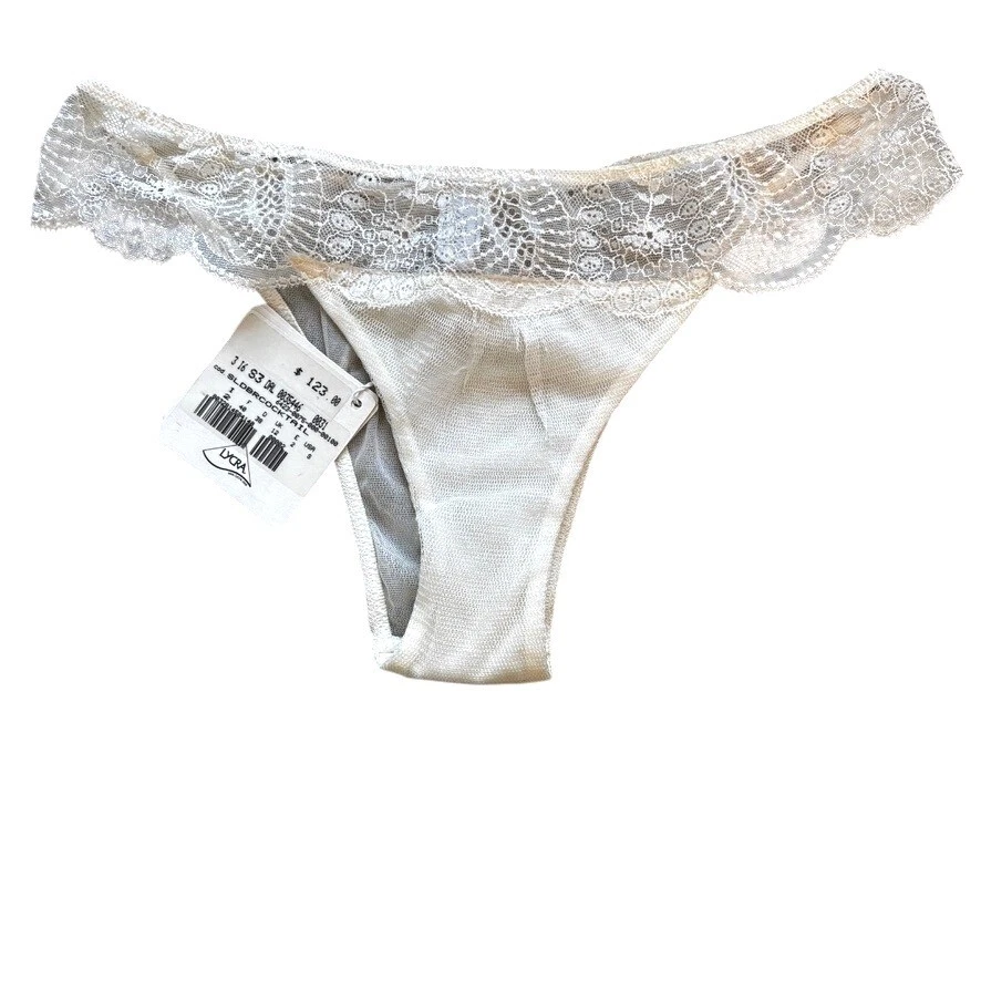 Conjunto de lencería La Perla sujetador de encaje marfil 36 panty S bikini tocador nupcial de lujo nuevo con etiquetas Foto 2 de 4