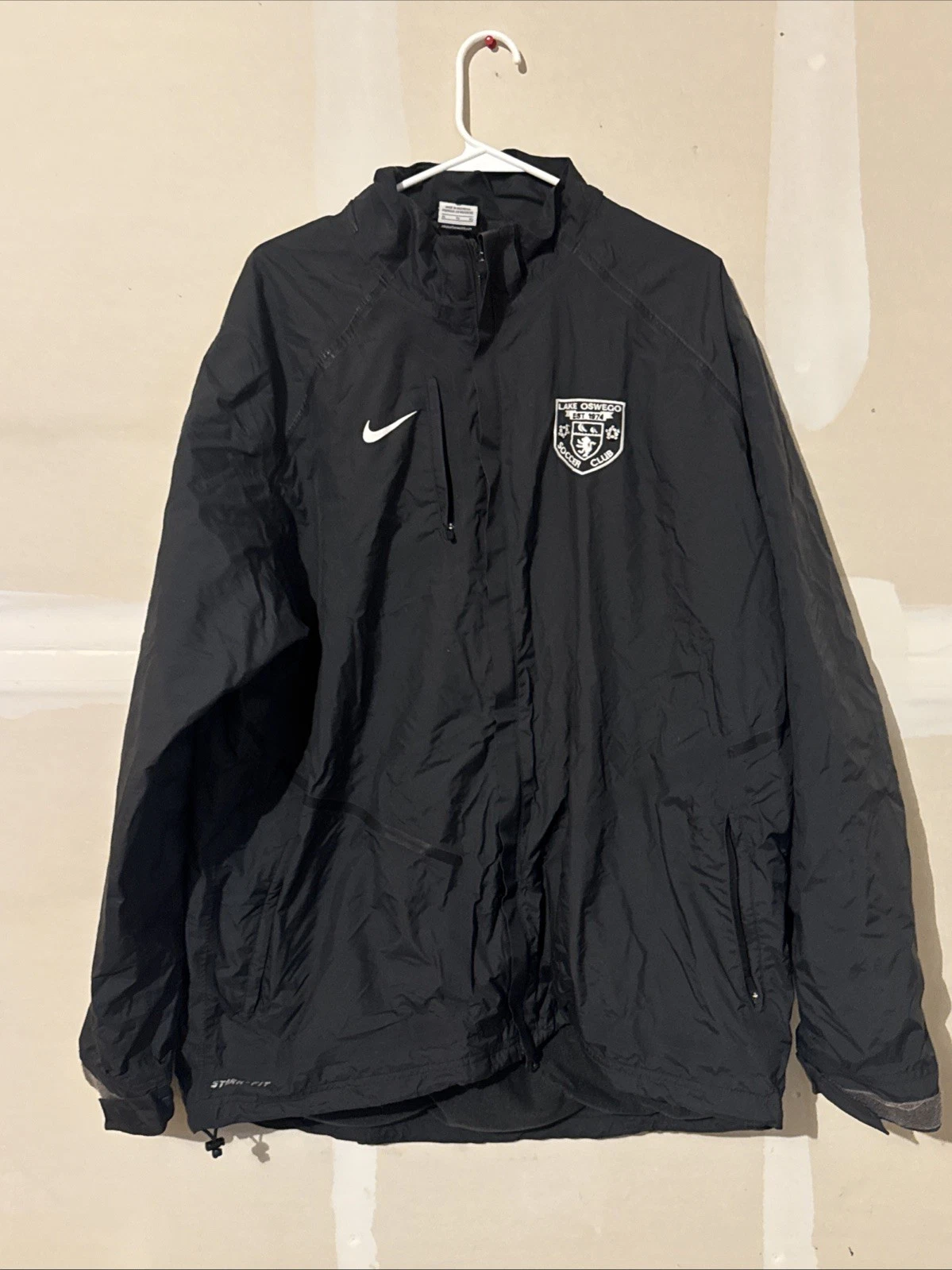 Lake Oswego Soccer Club Nike Storm-fit Jacket Coat Size XL Dark Green