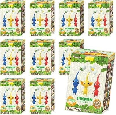 Pikmin Furuta Choco Egg Box Sealed x10 Nintendo Japan Exclusive Collectible