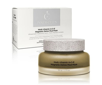 INNER-CELLS Multivitamin A-C-E Magnetic Detox Mud Mask New In Box 1.7 fl oz