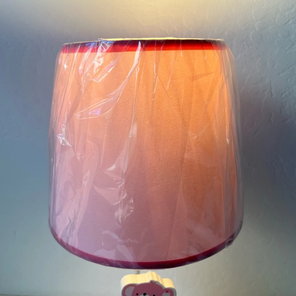 Lámpara de habitación infantil rosa corderos e hiedra bebé niña animales elefante mono decoración temática Foto 4 de 4