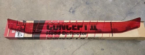 NOS RED Deflecta-Shield Concept II Hood Bug Guard Ford F150 F250 1980-1986