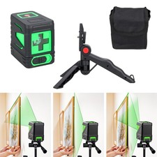 Laser Level with Bright Green Cross Line Self Leveling Measure Tool With Stand