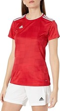 NWT Adidas Condivo 18 Womens Soccer Jersey Red White Size Large